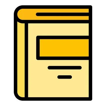 Closed book icon vector flat Stock Illustration