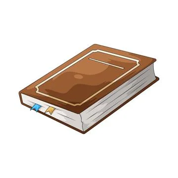 Closed book illustration Stock Illustration