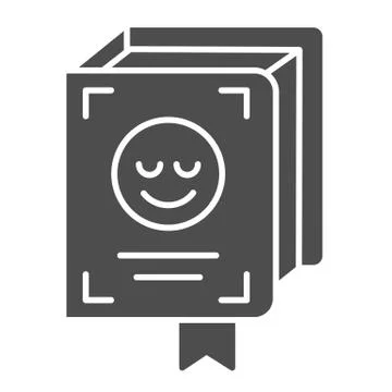 Closed book solid icon. Literature vector illustration isolated on white Illustrazione stock