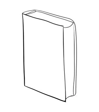 Closed book standing cartoon vector symbol icon design. Beautiful illustratio Stock Illustration