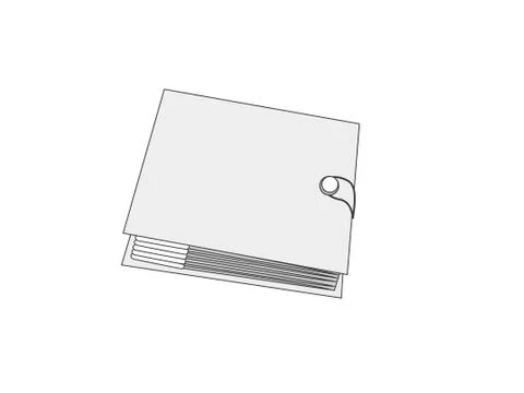 Closed Book Vector Illustrazione stock