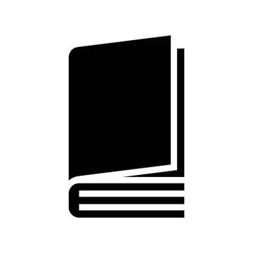 Closed book vector illustration, solid style icon 스톡 일러스트