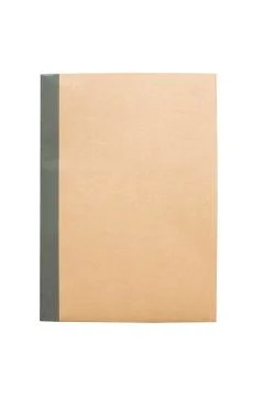 Closed book on white background. Stock Photos