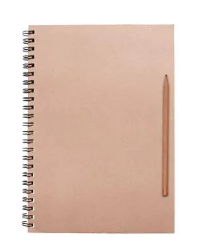 Closed book on white background. Stock Photos