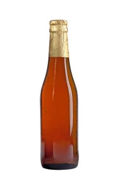 Closed bottle of beer Stock Photos