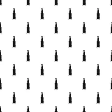 Closed bottle pattern seamless vector Stock Illustration