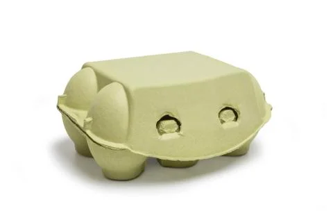Closed box of eggs Stock Photos