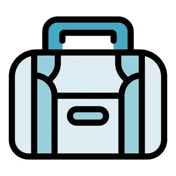 Closed briefcase representing business and travel Stock Illustration