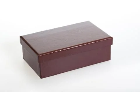 Closed brown box Stock Photos
