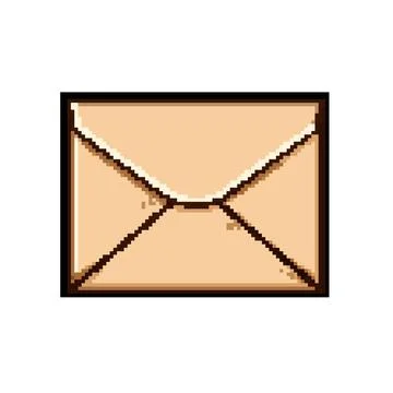 Closed brown envelope sending message correspondence information イラスト素材