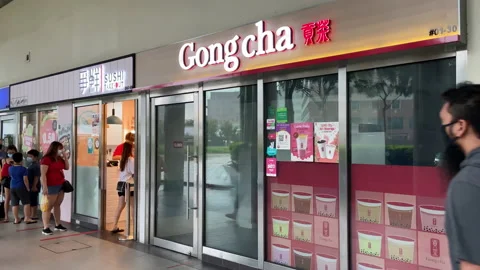 CLOSED BUBBLE TEA SHOP 動画素材 133768402