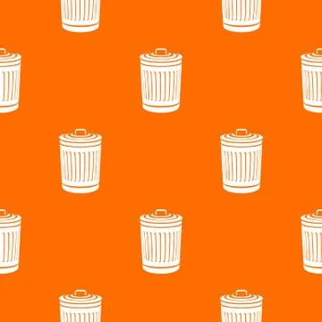 Closed bucket pattern orange Stockillustratie