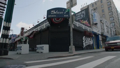 Closed Business In The Bronx Stock Footage 128926491