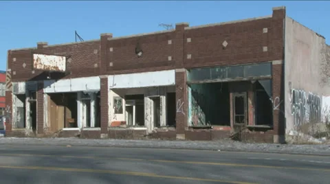Closed Businesses   Stock Footage 35512439