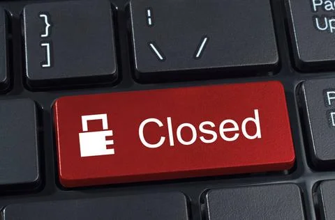 Closed button keyboard with icon padlock. Closed button keyboard with icon... Stock Photos