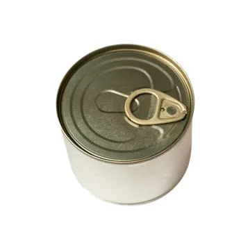 Closed can with drops of condensate. Stock Photos