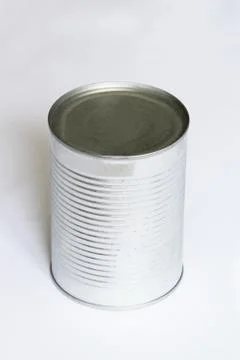 Closed can isolated on white Stock Photos