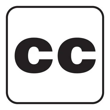 Closed captioning map symbol, national park pictogram Stock Illustration