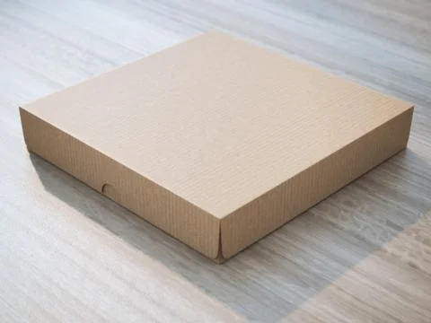 Closed cardboard box 库存插图
