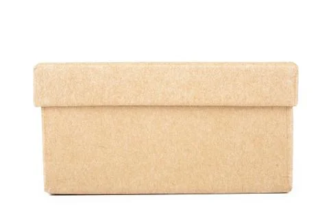 Closed cardboard box Stock Photos