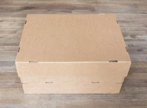 Closed cartboard box Stock Photos