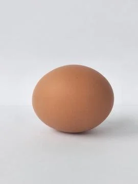 Closed Up of chicken eggs on white background Stock Photos