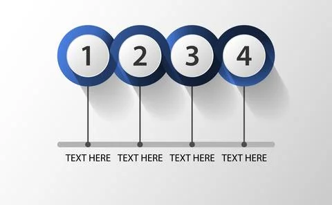 Closed circle infograhics Stock Illustration