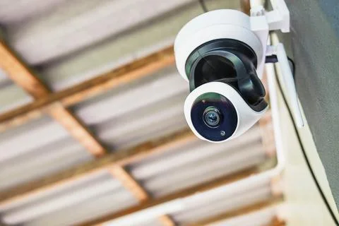 Closed circuit camera system cctv Video recording prevent Detect steal Stock Photos