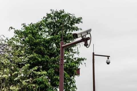 Closed-circuit television,Security CCTV camera in China Stock Photos