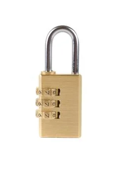 Closed code lock Foto stock