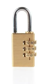 Closed code lock Foto stock