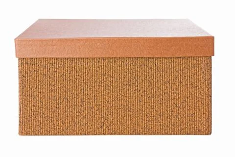 Closed decorative box isolated on a white background Stock Photos