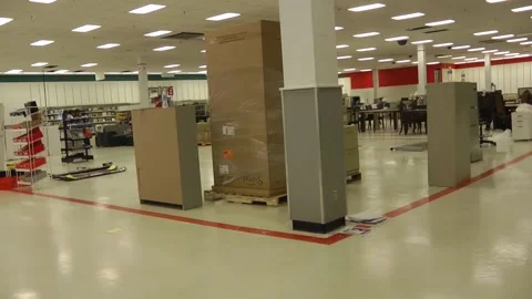 Closed department store clearance Stock Footage 131656852