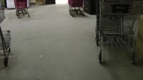 Closed department store warehouse Stock Footage 131666785