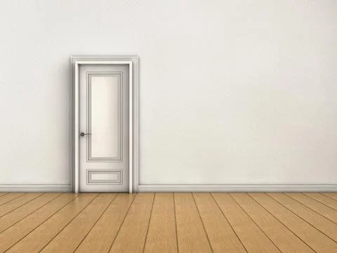 Closed door Ilustración de archivo