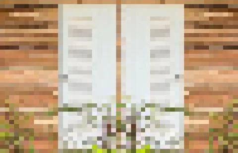 Closed doors Stock Illustration