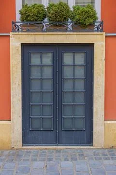 Closed Double Doors Stock Photos