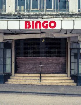 Closed-Down Bingo Hall Stock Photos