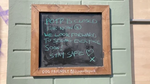 Closed Down Pub - Covid-19 Video stock 127227641