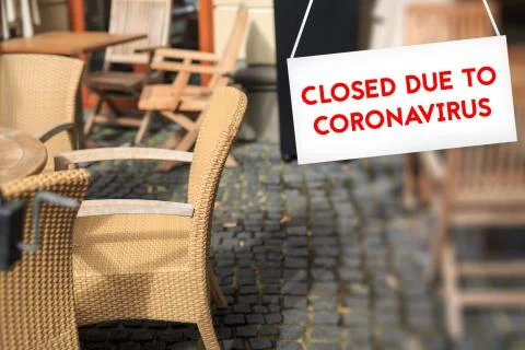 Closed due to CORONAVIRUS Stock Photos