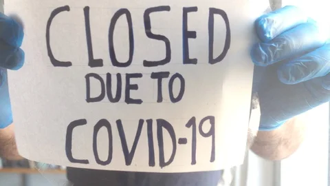 Closed due to COVID-19. 库存影片 127918008