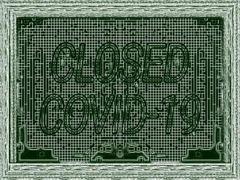 Closed due to COVID-19 Stock Illustration