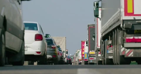 Closed due to a highway accident. Stock Footage 153960785