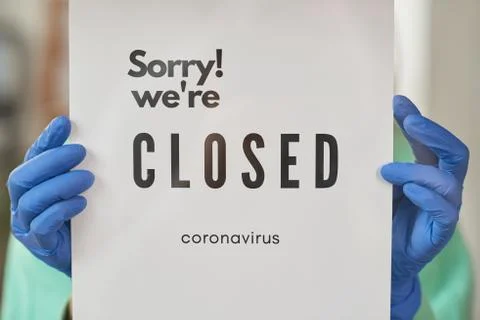 Closed during pandemic Stock Photos