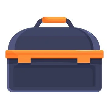 Closed empty professional toolbox holding tools for repairing Illustrazione stock