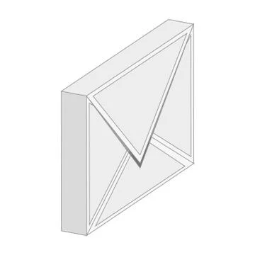 Closed envelope icon Stock Illustration