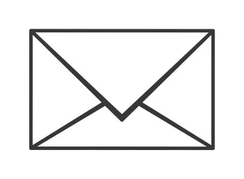Closed envelope icon Illustrazione stock