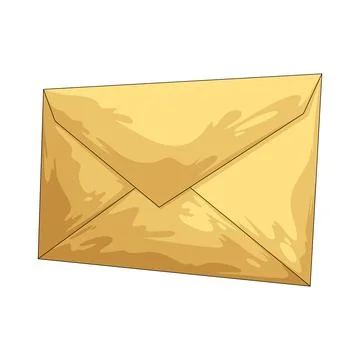 Closed envelope illustration Stock Illustration