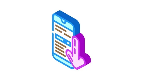 Closed envelope message loading isometric icon animation Stock Footage 327289363
