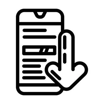 Closed envelope message loading line icon vector illustration イラスト素材
